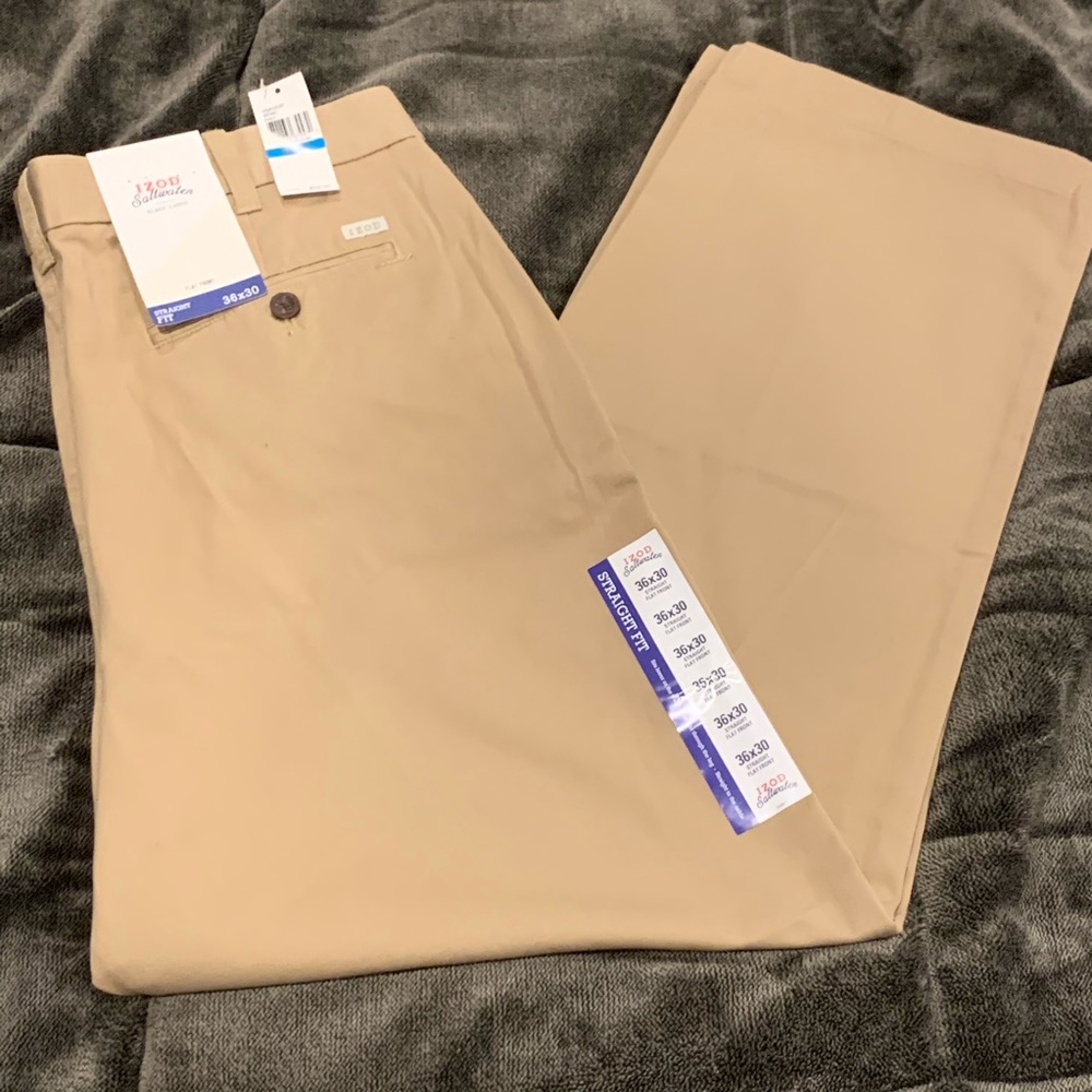 Izod Straight Fit Dress Pants 36x30 NWT